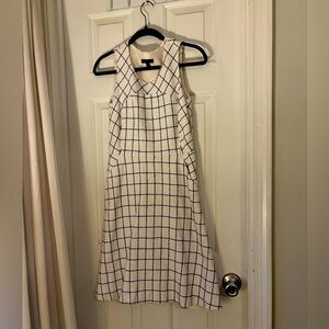 Size 2 J Crew sleeveless, nubby a-line dress with pockets